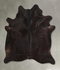 Solid Black X-Large Brazilian Cowhide Rug 7'4