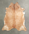 Beige XX-Large Brazilian Cowhide Rug 7'8