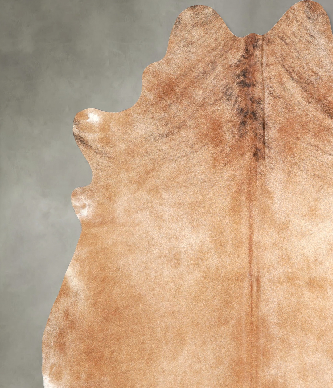 Beige XX-Large Brazilian Cowhide Rug 7'8"H x 6'8"W #A48955 by Hudson H