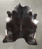 Salt and Pepper Black X-Large Brazilian Cowhide Rug 7'4