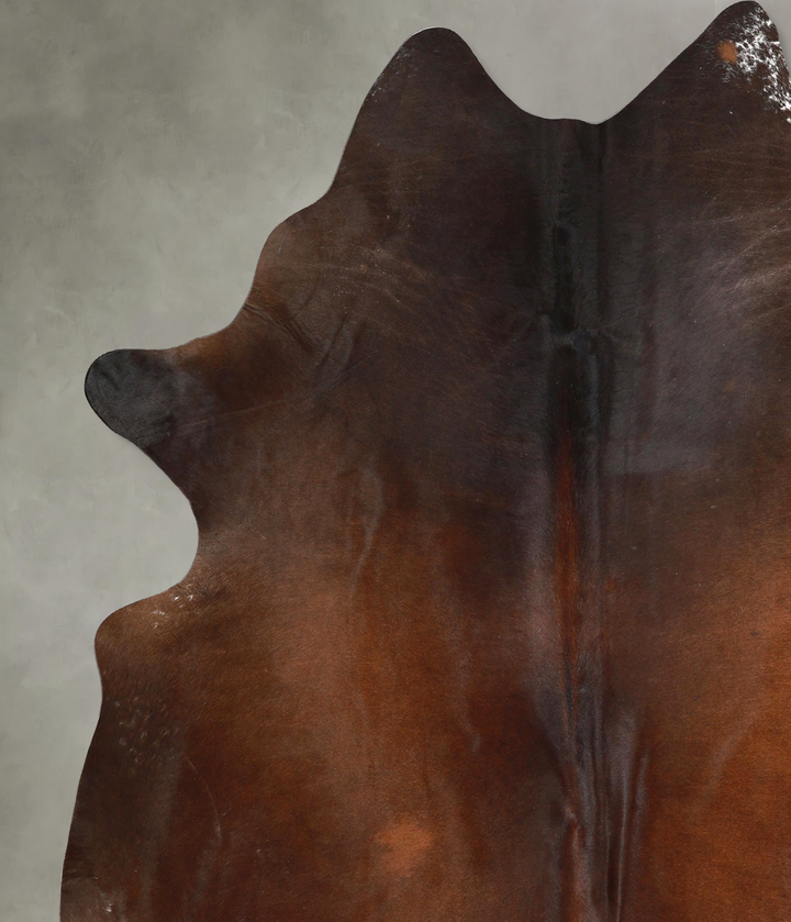 Chocolate XX-Large Brazilian Cowhide Rug 7'11"H x 7'2"W #A48964 by Hudson Hides