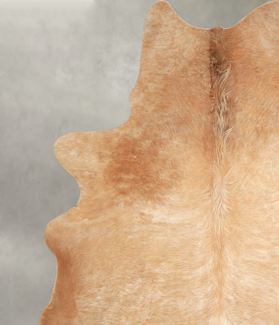 Beige XX-Large Brazilian Cowhide Rug 7'6"H x 6'9"W #A48969 by Hudson H