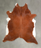 Brown and White Regular X-Large Brazilian Cowhide Rug 7'5