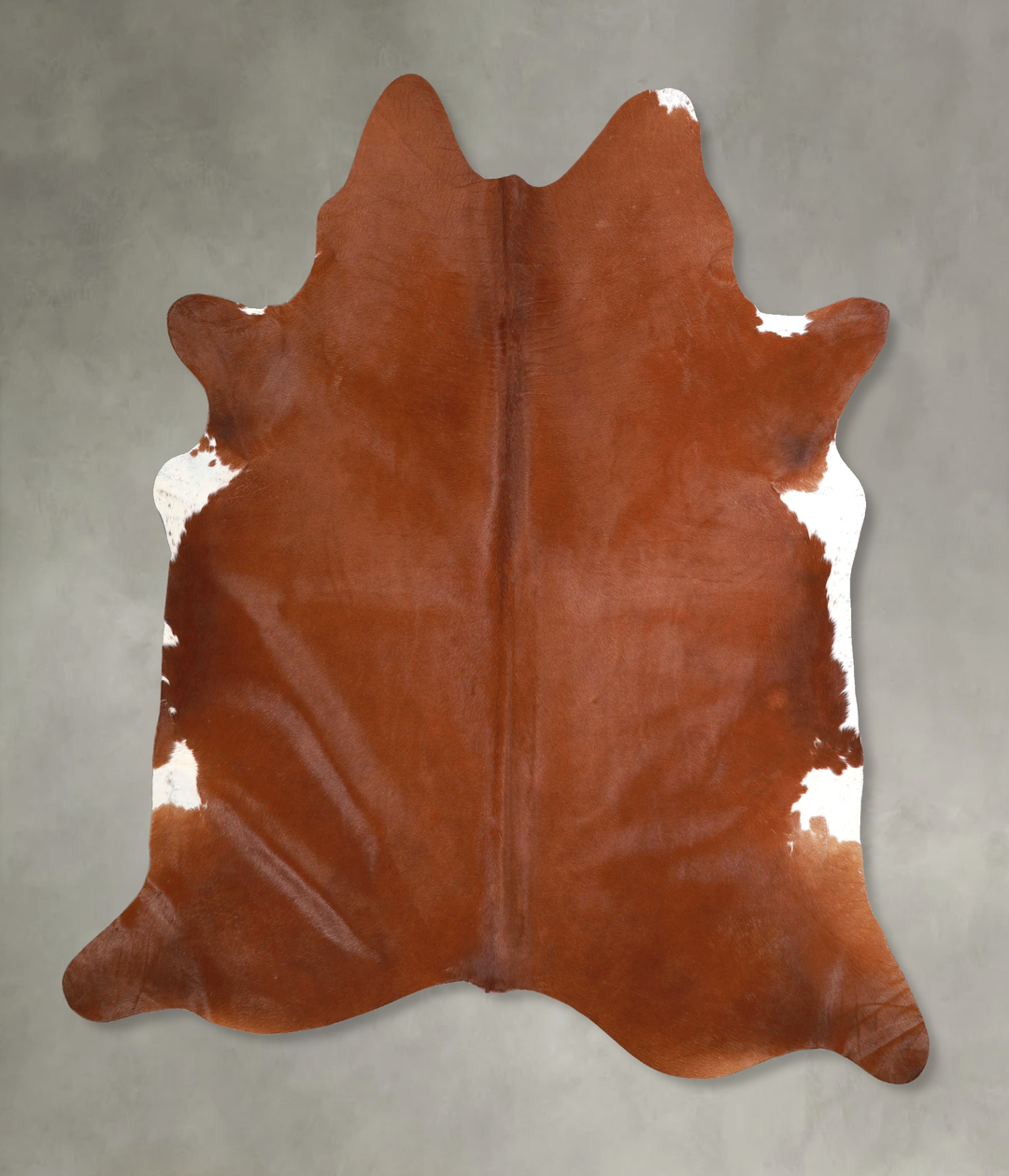 Solid Brown X-Large Brazilian Cowhide Rug 6'11"H x 6'4"W #A48973 by Hu