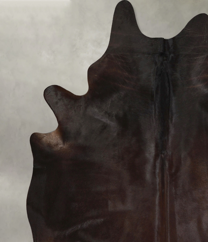 Chocolate XX-Large Brazilian Cowhide Rug 8'3"H x 7'0"W #A48974 by Hudson Hides