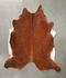 Solid Brown XX-Large Brazilian Cowhide Rug 7'11