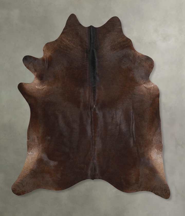 Chocolate X-Large Brazilian Cowhide Rug 7'6"H x 6'5"W #A48979 by Hudson Hides