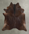 Chocolate X-Large Brazilian Cowhide Rug 7'6
