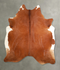 Solid Brown XX-Large Brazilian Cowhide Rug 8'6
