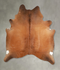 Solid Brown X-Large Brazilian Cowhide Rug 7'6