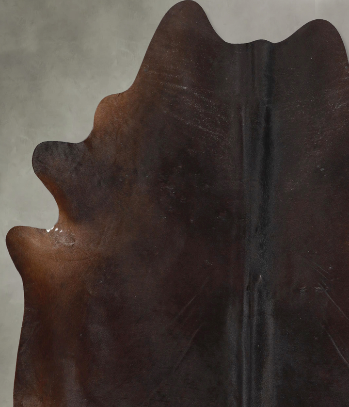 Chocolate X-Large Brazilian Cowhide Rug 7'2"H x 6'7"W #A48994 by Hudson Hides