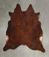 Dark Brindle X-Large Brazilian Cowhide Rug 6'7"H x 7'3"W #A48997 by Hudson Hides
