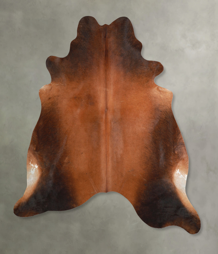 Warm Caramel XX-Large Brazilian Cowhide Rug 7'2"H x 7'1"W #A48998 by Hudson Hides