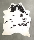 Black and White X-Large Brazilian Cowhide Rug 7'11"H x 6'0"W #A49001 by Hudson Hides