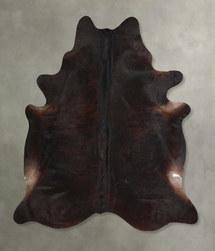 Dark Brindle X-Large Brazilian Cowhide Rug 7'6"H x 6'8"W #A49005 by Hudson Hides