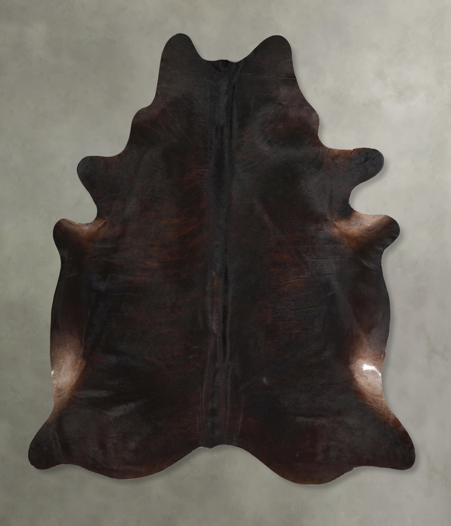 Dark Brindle X-Large Brazilian Cowhide Rug 7'6"H x 6'8"W #A49005 by Hudson Hides