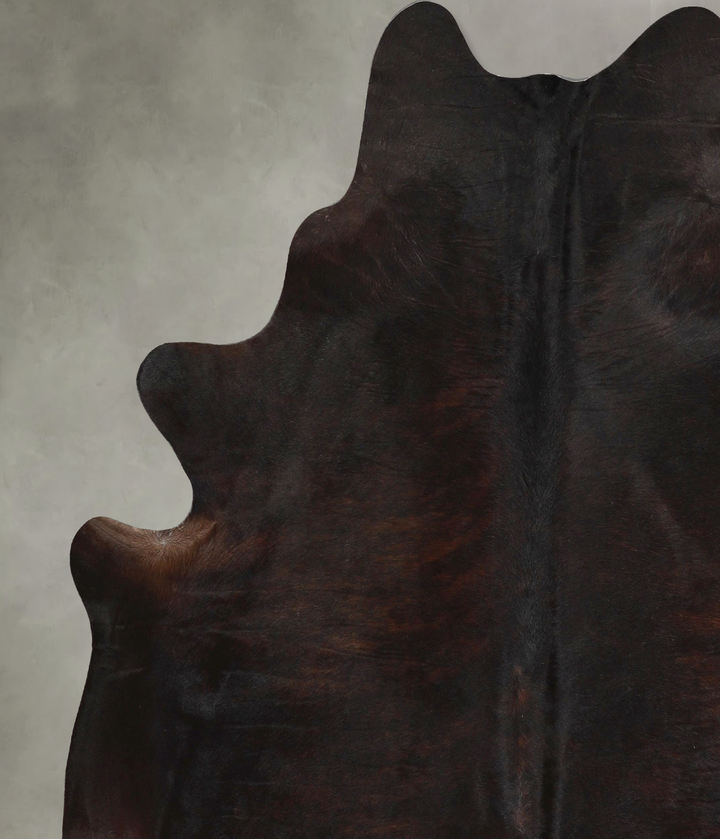 Dark Brindle X-Large Brazilian Cowhide Rug 7'6"H x 6'8"W #A49005 by Hudson Hides