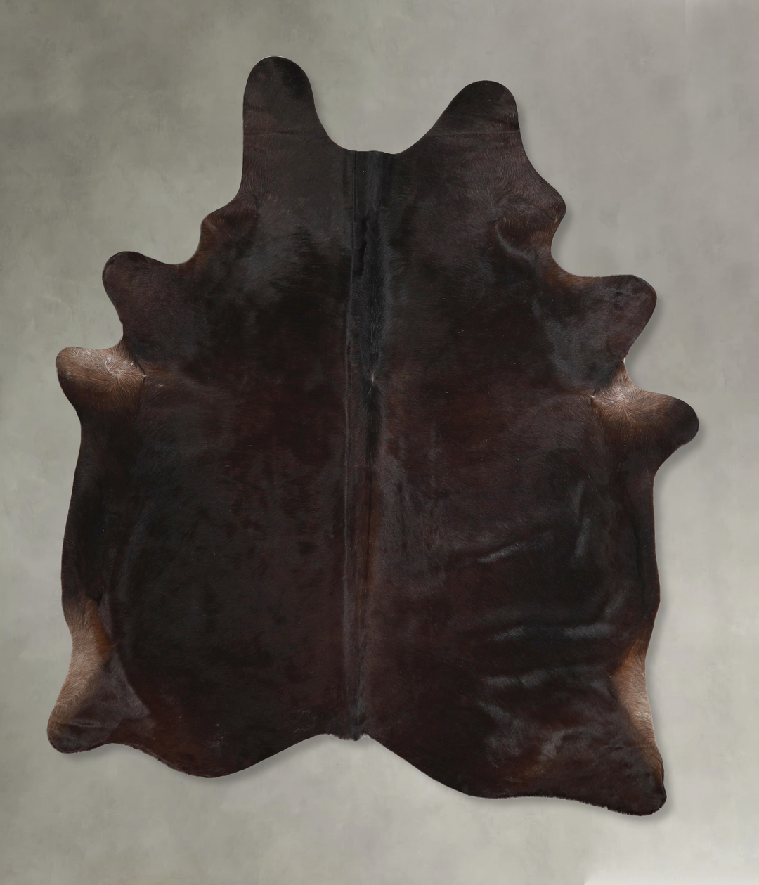 Chocolate X-Large Brazilian Cowhide Rug 7'5"H x 6'0"W #A49009 by Hudso
