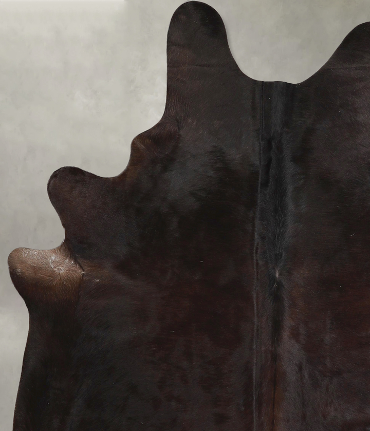 Chocolate X-Large Brazilian Cowhide Rug 7'5"H x 6'0"W #A49009 by Hudson Hides