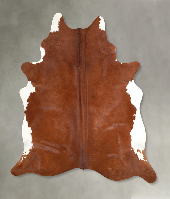 Solid Brown XX-Large Brazilian Cowhide Rug 7'10"H x 6'6"W #A49010 by Hudson Hides