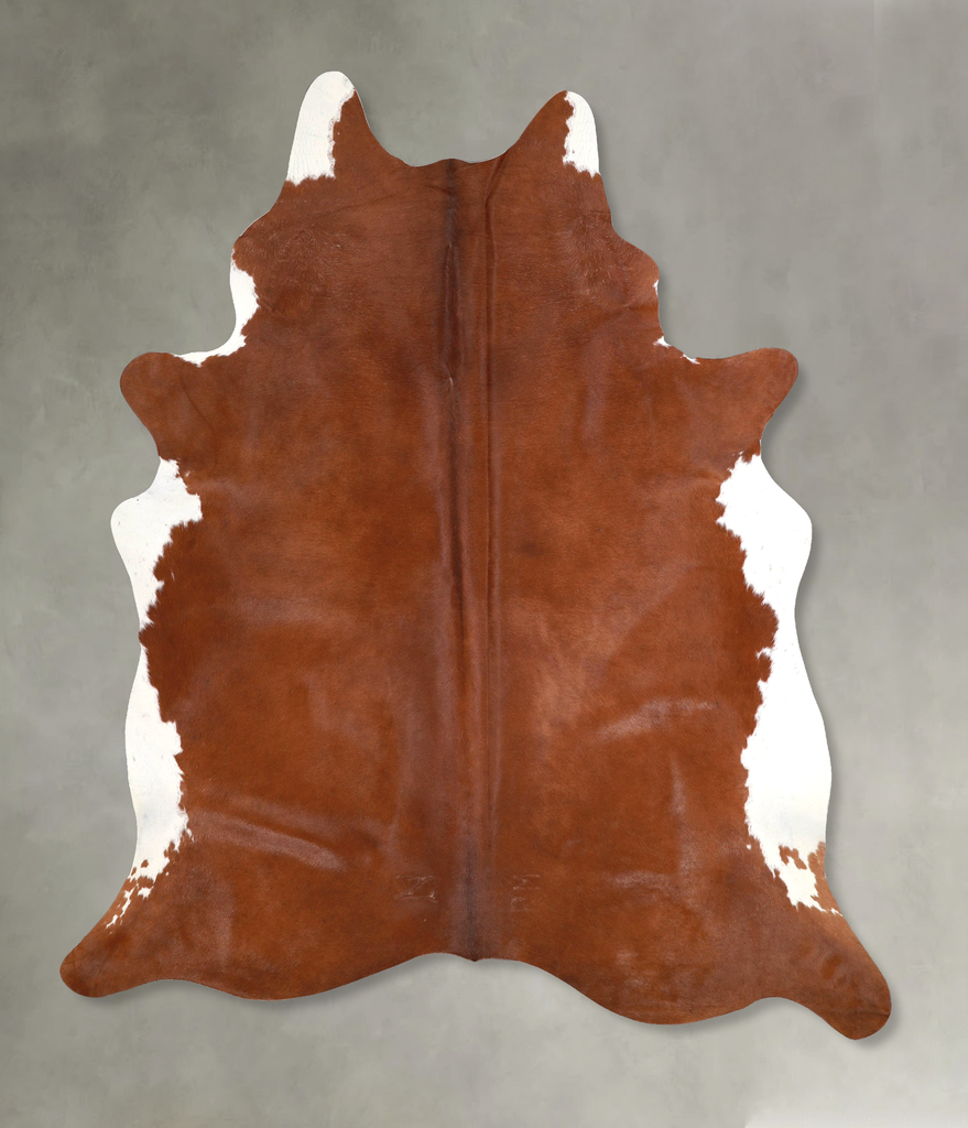 Solid Brown XX-Large Brazilian Cowhide Rug 7'10"H x 6'6"W #A49010 by Hudson Hides
