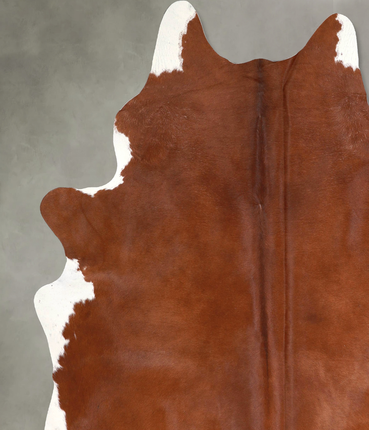 Solid Brown XX-Large Brazilian Cowhide Rug 7'10"H x 6'6"W #A49010 by Hudson Hides