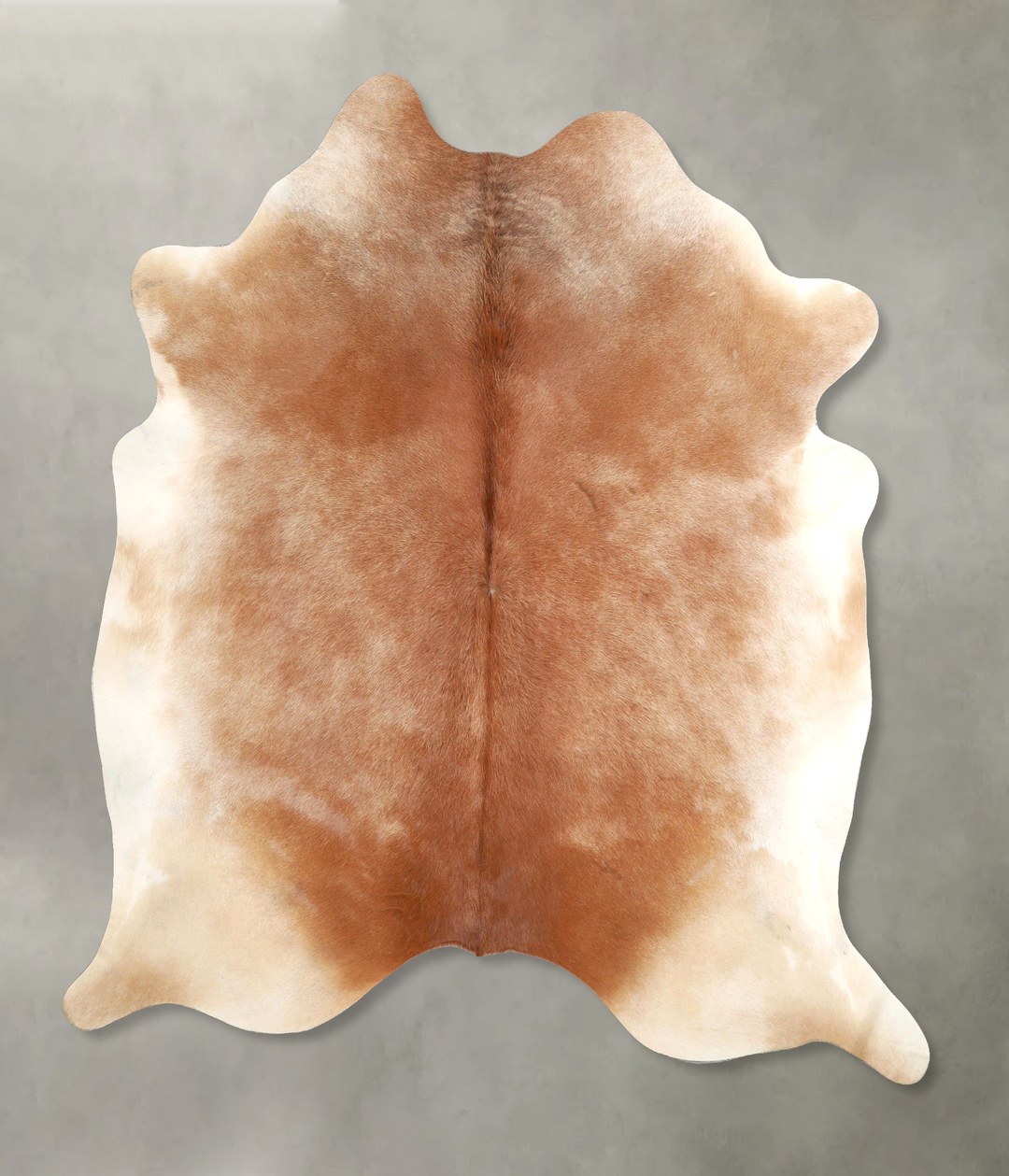 Light Caramel X-Large Brazilian Cowhide Rug 7'4"H x 6'8"W #A49011 by H