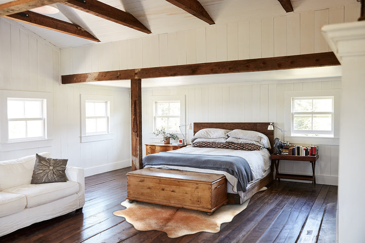 Light Caramel X-Large Brazilian Cowhide Rug 7'4"H x 6'8"W #A49011 by Hudson Hides