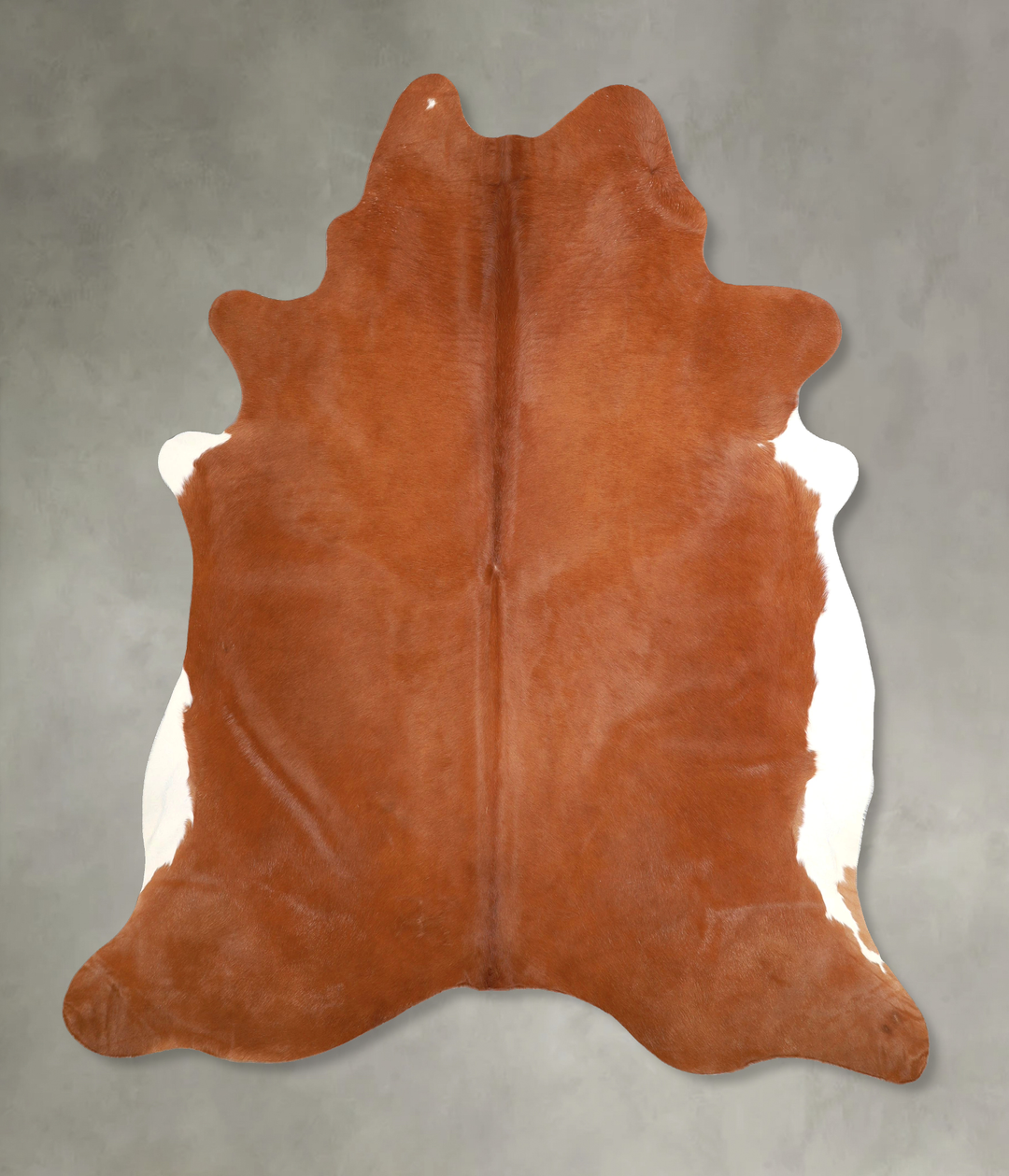 Solid Brown X-Large Brazilian Cowhide Rug 7'2"H x 6'6"W #A49012 by Hud
