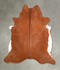 Solid Brown X-Large Brazilian Cowhide Rug 7'2