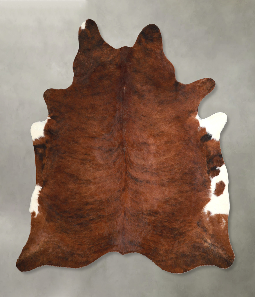 Medium Brindle XX-Large Brazilian Cowhide Rug 7'9"H x 6'7"W #A49013 by Hudson Hides