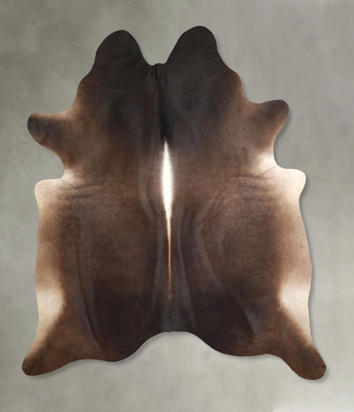 Chocolate XX-Large Brazilian Cowhide Rug 7'11"H x 6'11"W #A49015 by Hudson Hides