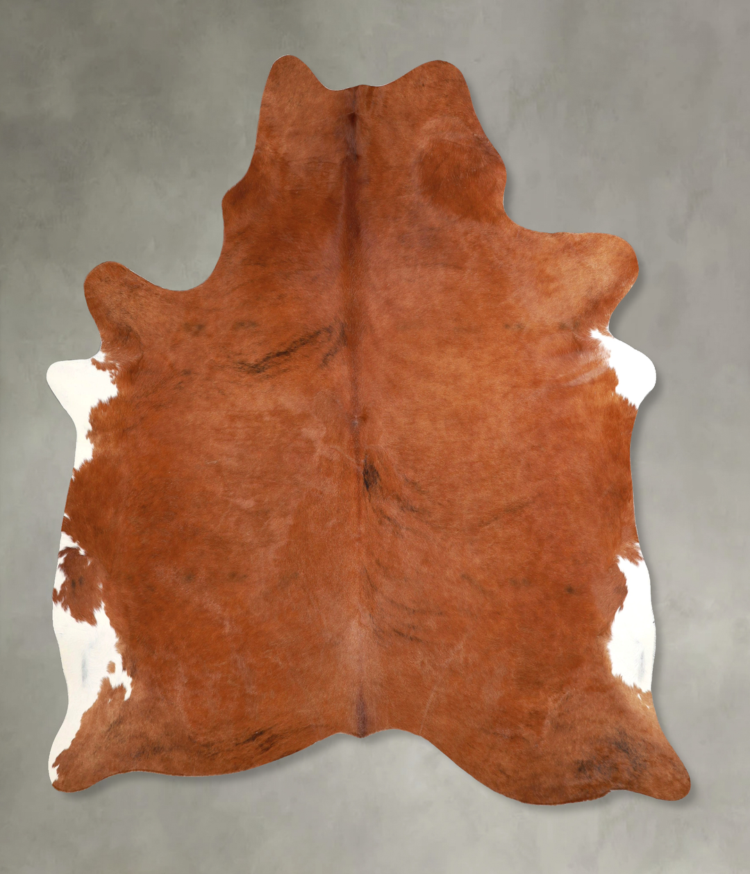 Medium Brindle X-Large Brazilian Cowhide Rug 7'0"H x 6'3"W #A49018 by 