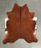 Solid Brown XX-Large Brazilian Cowhide Rug 7'6