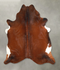 Warm Caramel X-Large Brazilian Cowhide Rug 6'9