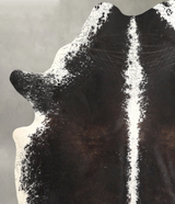 Black and White X-Large Brazilian Cowhide Rug 7'5"H x 6'2"W #A49038 by Hudson Hides