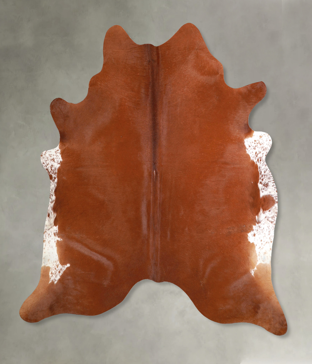 Solid Brown X-Large Brazilian Cowhide Rug 7'1"H x 6'5"W #A49046 by Hud