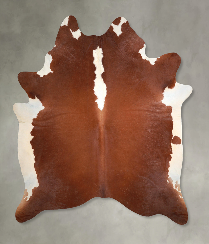 Hereford XX-Large Brazilian Cowhide Rug 8'1"H x 6'7"W #A49049 by Hudson Hides