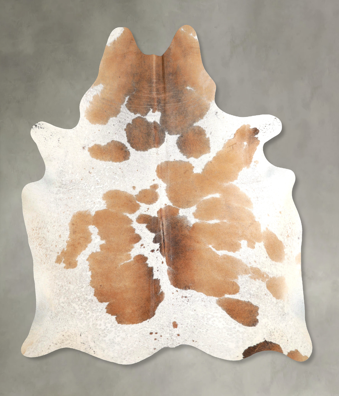 Chocolate and White X-Large Brazilian Cowhide Rug 7'4"H x 6'0"W #A4905
