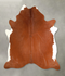 Solid Brown XX-Large Brazilian Cowhide Rug 7'7
