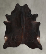 Chocolate X-Large Brazilian Cowhide Rug 6'9"H x 6'3"W #A49075 by Hudson Hides