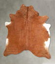 Solid Brown XX-Large Brazilian Cowhide Rug 7'10"H x 6'8"W #A49077 by Hudson Hides
