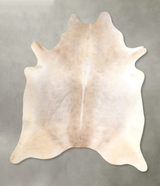 Grey with Beige X-Large Brazilian Cowhide Rug 7'4"H x 6'4"W #A49086 by Hudson Hides