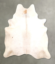Ivory with Beige X-Large Brazilian Cowhide Rug 7'8"H x 6'6"W #A49090 by Hudson Hides
