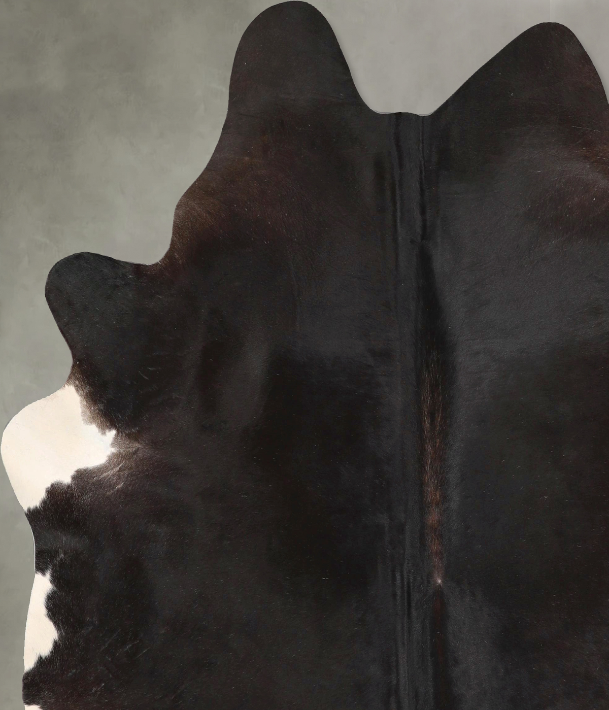 Solid Black Cowhide Rug #A49092