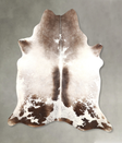Medium Grey X-Large Brazilian Cowhide Rug 7'2"H x 6'3"W #A49093 by Hudson Hides