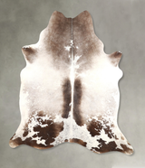 Medium Grey X-Large Brazilian Cowhide Rug 7'2"H x 6'3"W #A49093 by Hudson Hides