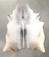 Medium Grey X-Large Brazilian Cowhide Rug 7'2"H x 6'11"W #A49106 by Hudson Hides