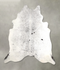 Salt and Pepper Black XX-Large Brazilian Cowhide Rug 8'1