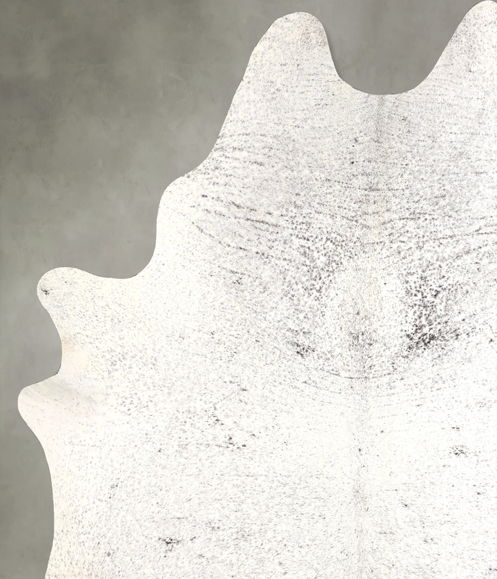 Salt and Pepper Black X-Large Brazilian Cowhide Rug 7'9"H x 6'0"W #A49120 by Hudson Hides